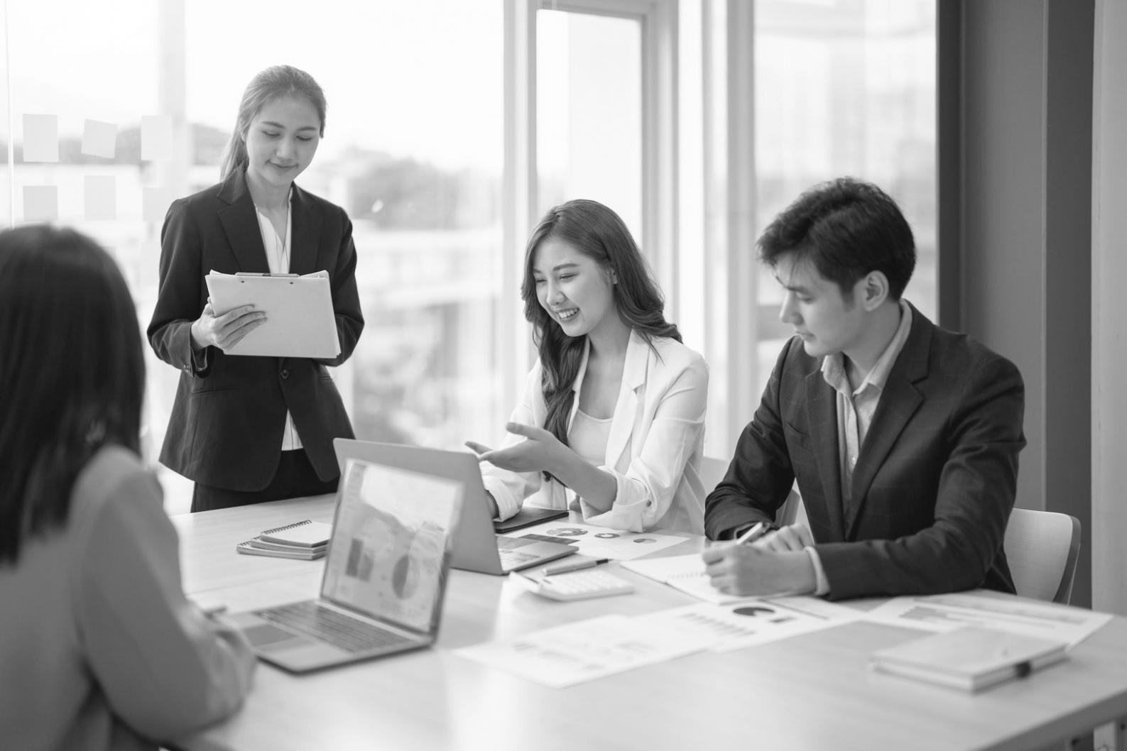 Collaborative workspace showing partnership collaboration